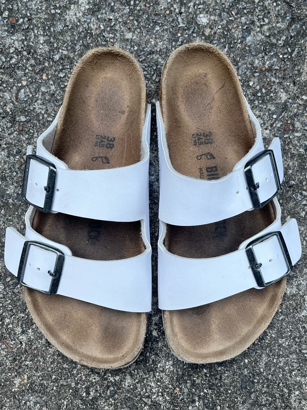 Birkenstock sandals women’s 38 white size 7
